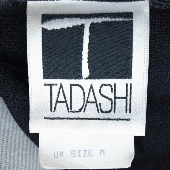 Tadashi Shoji Black Formal Beaded Sequin Halter Long Skirt Dress Size Small - Picture 7 of 11